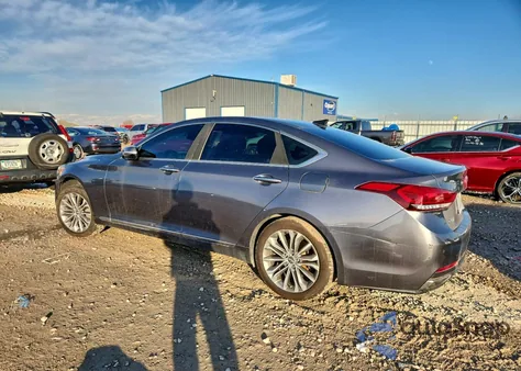2015 Hyundai Genesis 3.8L from USA, damaged, VIN KMHGN4JE5FU033400